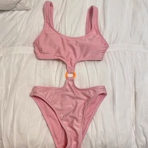 One piece swimsuit cut out monokini